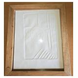Framed Abstract Embossed Paper Art