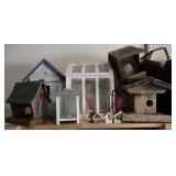 Collection of Birdhouses and Decorative Items