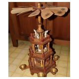 Three-Tier Wooden German Christmas Pyramid