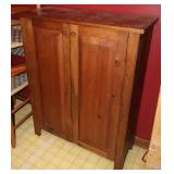Vtg Primitive Style Wooden Cabinet