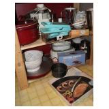 Lot of Various Kitchen Appliances & Cookware
