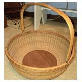 Handmade Woven Basket by Jimmy Schieb, 1987
