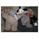 Lot of Plush Toys Including Gund and Ty