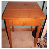 Wooden Side Table with Drawer