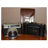 Yashica IC Lynx 1 and Kodak Folding Cameras