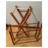 Set of Two Wooden Laundry Drying Racks