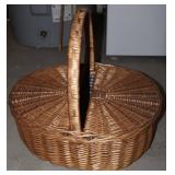 Vintage Woven Picnic Basket
