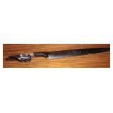 African Letter Opener with Carved Handle