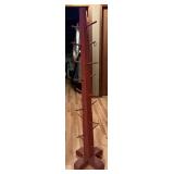 Wooden Red Display Stand with Pegs