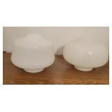 Milk Glass Light Fixture Covers