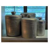 Tin Embossed Cannister Set