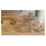 Collection of Decretive Glass- Ashtrays