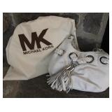 Michael Kors White Leather Hand Bag