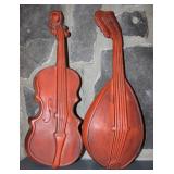 Royal Vintage Metal Cast Wall Violin & Mandolin
