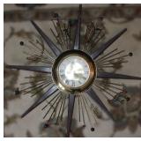 MCM United Sunburst Electric Wall Clock