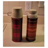 2 Vintage Thermos