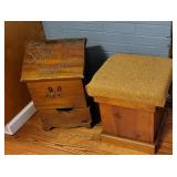 Tater & Onion Bin & Sturdy Storage Stool