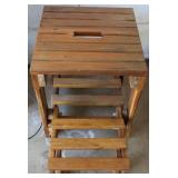 Wooden Folding Step Stool/Table