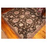 Century Brown Floral Area Rug