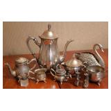 Silver Plate Tea and Tableware