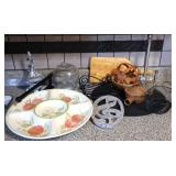 Assorted Kitchen Decor and Serveware