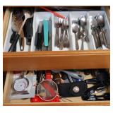 Assorted Kitchen Utensils and Flatware Set