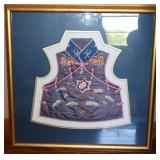 Framed Chinese Embroidered Childï¿½s Vest