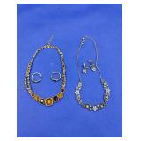 2 Fashion Necklace and Earrings Sets