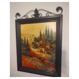 Landscape Print in Metal Frame
