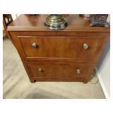 Wooden 2 Door Filing Cabinet - Read Details