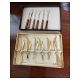 Double Feather Spreader 24K Plated Utensils