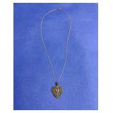 Sterling Silver 18" Necklace & Heart Pendant