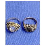 2 Sterling Silver Rings