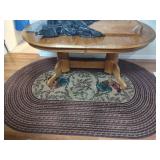 Oval Rooster Rug