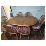 Dining Table and 6 Chairs - Read Details