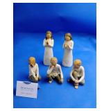 5 Willow Tree Figurines