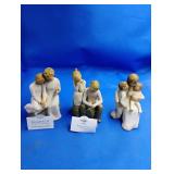 3 Willow Tree Figurines