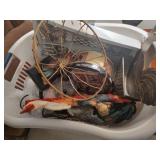 Basket Full of Rooster Home Decorative Items