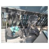2 Vintage Metal Outdoor Chairs