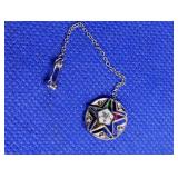 14K Gold Eastern Star Pin