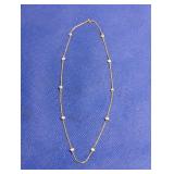 14K Gold 16" Necklace with Freshwater Pearls