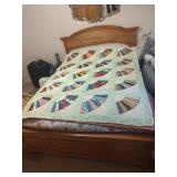 Hand Crafted Fan Quilt