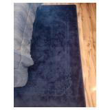 Blue Floor Rug Approx. 96"x80"