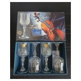 4 Longchamp Crystal Glasses by Cristal d