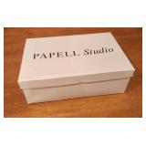Papell Studio Gunmetal Sequin Heels Size 6