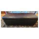 Vinyl Ottoman 46"x17.5"x17"