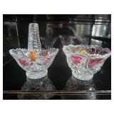 Vtg. Anna Hutte Bleikristall Crystal Bowl/Basket