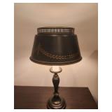 Black and Gold Toleware Lamp
