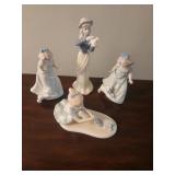 4 Porcelain Figurines