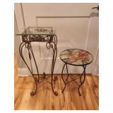 Two Glass Top Tables